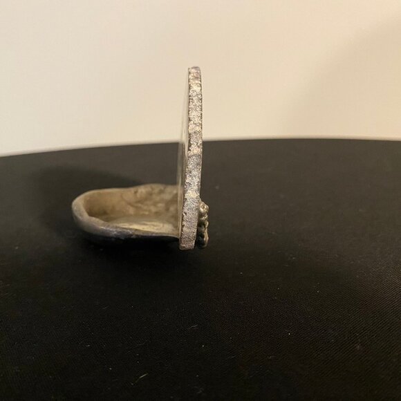 Handmade Geode Slice Tea-lite Candle Shade in Grey - Picture 5 of 6